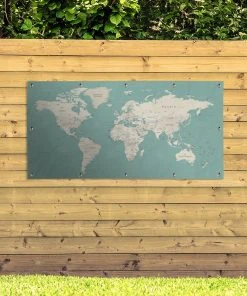 MuchoWow Outdoor-Poster 200x100 Weltkarte - -Gartenaccessoires Verkäufe 2022 bfb32f1613c34a519c59304b22c4adb5