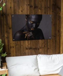 MuchoWow Outdoor-Poster 90x60 Frau - Schwarz - -Gartenaccessoires Verkäufe 2022 c0e5b2468994496dbb6fac8ec3b88e36