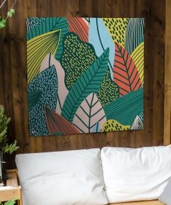 MuchoWow Outdoor-Poster 100x100 Blättern - -Gartenaccessoires Verkäufe 2022 c2f7453ddd014463a65d5d930edf667e