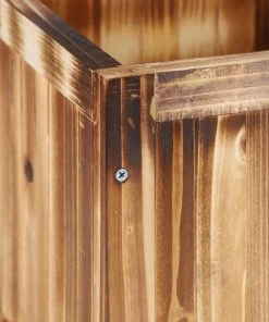 Relaxdays Rankkasten mit Rankgitter gebrannt - 36 x 90 x 36 cm -Gartenaccessoires Verkäufe 2022 c30c571a1a7848149097f24f510546cf