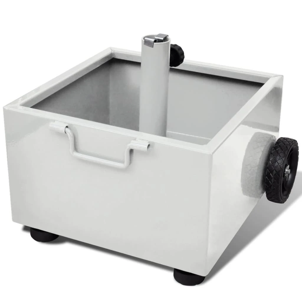 VidaXL Sonnenschirmständer - vidaXL Bepflanzbarer Sonnenschirmständer Blumentopf Weiß 5 VidaXL Sonnenschirmständer - vidaXL Bepflanzbarer Sonnenschirmständer Blumentopf Weiß – Bild 3