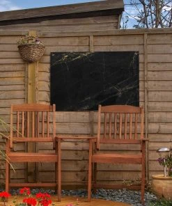 MuchoWow Outdoor-Poster 60x40 Marmor - Schwarz -Gartenaccessoires Verkäufe 2022 c4cece868adf4e2ca237d83f84e1a626
