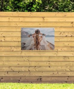 MuchoWow Outdoor-Poster 90x60 Frau - Boot - -Gartenaccessoires Verkäufe 2022 c869e25178cd4cebb61e61529b43a650