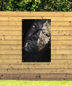 MuchoWow Outdoor-Poster 80x120 Frau - Gold - -Gartenaccessoires Verkäufe 2022 c8cb541efd4346d586b9394f0bf79c18