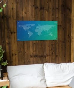 MuchoWow Outdoor-Poster 80x40 Weltkarte - -Gartenaccessoires Verkäufe 2022 c9342c24efb949ee82336c8efd2fe573