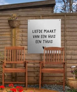 MuchoWow Outdoor-Poster 50x50 Liebe macht ein -Gartenaccessoires Verkäufe 2022 c98d63ec64af48b1bbfabbf57afc6b82