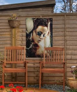 MuchoWow Outdoor-Poster 40x60 Frau - Gold - -Gartenaccessoires Verkäufe 2022 c9d325af27e94ddea65d1713126bbb44