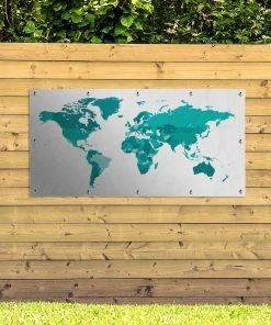 MuchoWow Outdoor-Poster 200x100 Weltkarten - -Gartenaccessoires Verkäufe 2022 ca215874e1924fd19a3e85bb267024e7