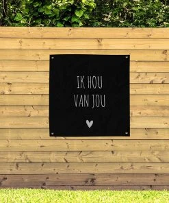 MuchoWow Outdoor-Poster 100x100 Ich liebe dich -Gartenaccessoires Verkäufe 2022 ca250aec5f7a4f89b383cfec5d949e10