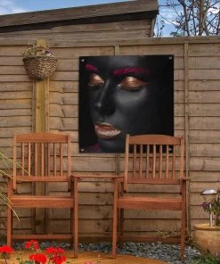 MuchoWow Outdoor-Poster 50x50 Frau - Make-up - -Gartenaccessoires Verkäufe 2022 cb4980c83ef34cf496805a44c4957392