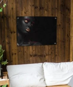 MuchoWow Outdoor-Poster 80x60 Frau - Schwarz - -Gartenaccessoires Verkäufe 2022 cb7e518643a0491eb744e9cd975b03cd