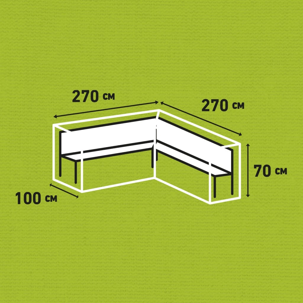 Madison Garten-Lounge-Set-Abdeckung Grau - Madison Garten-Lounge-Set-Abdeckung 270x270x70 cm Grau 15 Madison Garten-Lounge-Set-Abdeckung Grau - Madison Garten-Lounge-Set-Abdeckung 270x270x70 cm Grau – Bild 13