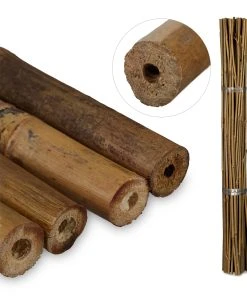 Relaxdays 50x Bambusstäbe 75 cm