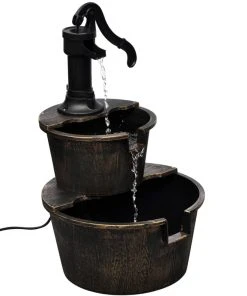 VidaXL Wandbrunnen - vidaXL Kaskadenbrunnen Handwasserpumpe-Design