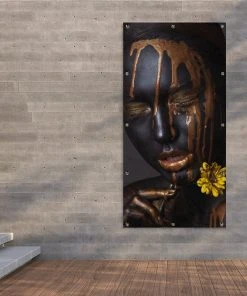 MuchoWow Outdoor-Poster 100x200 Frau - Gold - -Gartenaccessoires Verkäufe 2022 ce6a1304a0e3486ab93526ca87db0c42 1