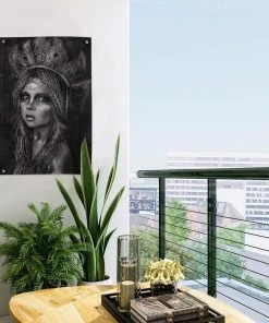 MuchoWow Outdoor-Poster 40x60 Frau - Schwarz - -Gartenaccessoires Verkäufe 2022 ced121823ef94325a63931f370217f4f