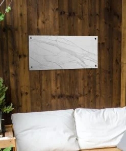 MuchoWow Outdoor-Poster 80x40 Marmor - Weiß - -Gartenaccessoires Verkäufe 2022 cf1eb572a3b44b0b98d586fc778c153a