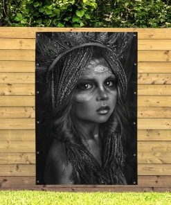 MuchoWow Outdoor-Poster 120x180 Frau - Krone - -Gartenaccessoires Verkäufe 2022 d0ae0ce3f2e841a0b87e0f09914f16fe