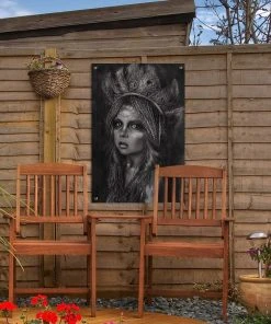 MuchoWow Outdoor-Poster 40x60 Frau - Schwarz - -Gartenaccessoires Verkäufe 2022 d308864c32e84546bc5c7904d3574143