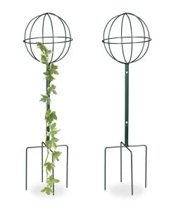 Relaxdays Rankhilfe Kugel 2er Set - 22 x 80 x 22 cm