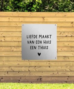 MuchoWow Outdoor-Poster 100x100 Liebe macht -Gartenaccessoires Verkäufe 2022 d45fff76df1e4ec7a03a365fa52296af