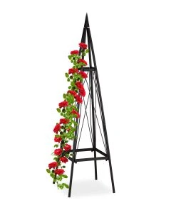 Relaxdays Metall Rankhilfe eckig