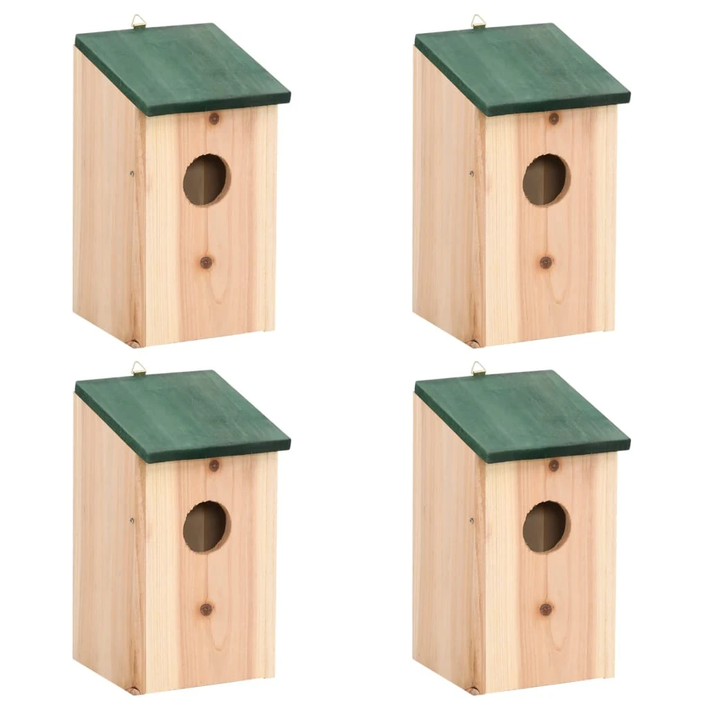 VidaXL Vogelhaus - vidaXL Vogelhäuser 4 Stk. Holz 12x12x22 cm 3 VidaXL Vogelhaus - vidaXL Vogelhäuser 4 Stk. Holz 12x12x22 cm
