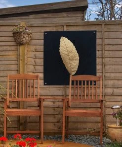 MuchoWow Outdoor-Poster 50x50 Schwarz und Gold -Gartenaccessoires Verkäufe 2022 dab68921484443409cea6ec6067b80ff