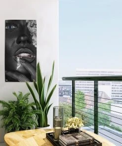 MuchoWow Outdoor-Poster 30x60 Frau - Silber - -Gartenaccessoires Verkäufe 2022 dae29dc4b52641608c40c6b25cc10c46