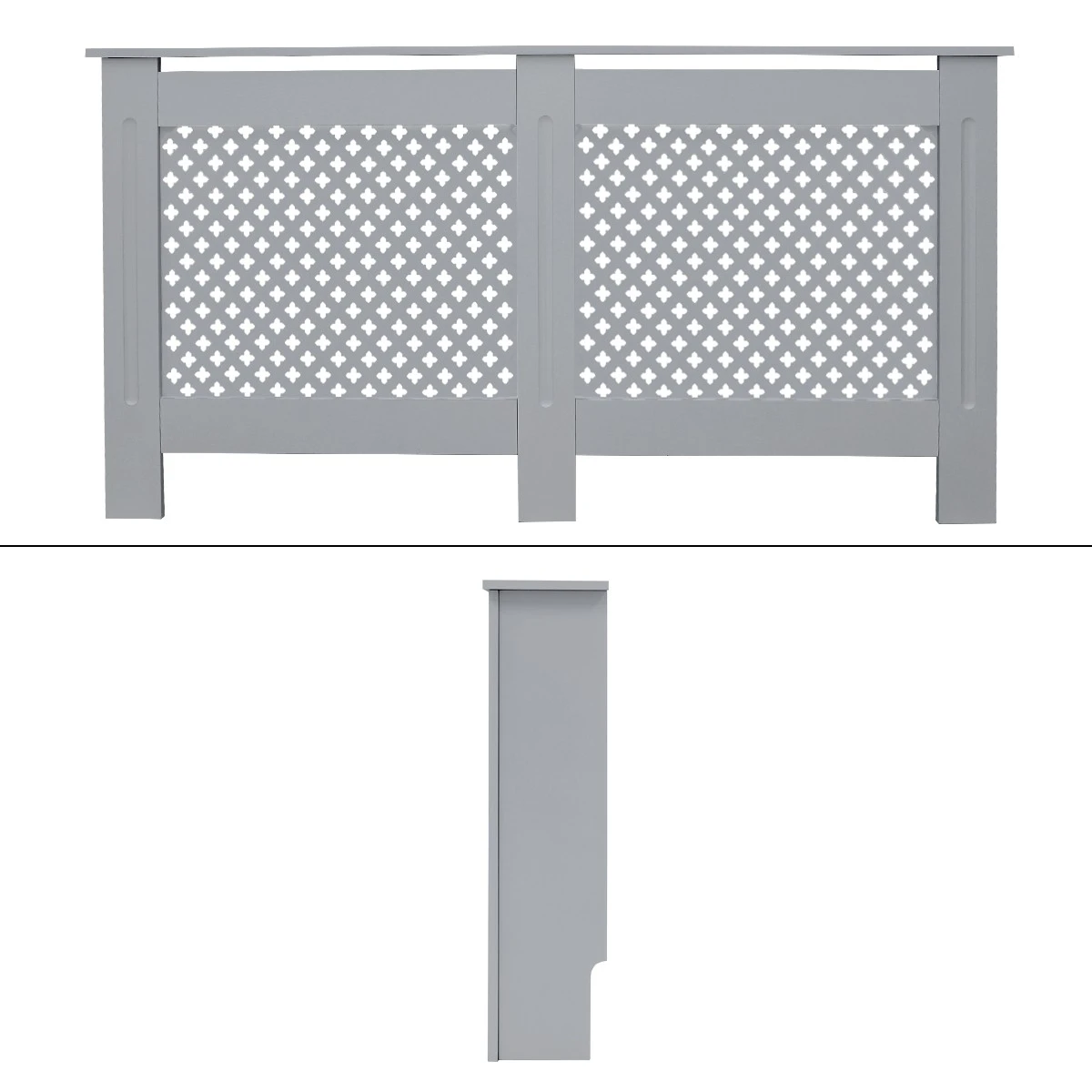 ML-Design Heizkörperverkleidung 152x19x82 cm Grau - 56 x 8 x 155 cm 4 ML-Design Heizkörperverkleidung 152x19x82 cm Grau - 56 x 8 x 155 cm – Bild 2