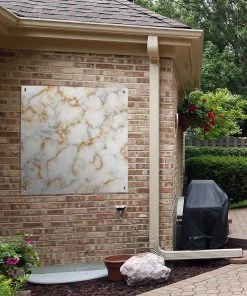 MuchoWow Outdoor-Poster 100x100 Marmor - Weiß -Gartenaccessoires Verkäufe 2022 dd2685535368459a90a7f07cdf7a355e