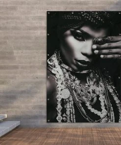 MuchoWow Outdoor-Poster 120x180 Frau - Schmuck -Gartenaccessoires Verkäufe 2022 dd4d0663b4f84129a9126eb9db6d9388