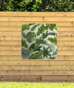 MuchoWow Outdoor-Poster 100x100 Blätter - Weiß -Gartenaccessoires Verkäufe 2022 dd59fcc8d33846a08cc08e1d5af57706