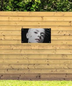 MuchoWow Outdoor-Poster 80x40 Frau - Schwarz - -Gartenaccessoires Verkäufe 2022 ddc7018fd29248df999f85de099626ad