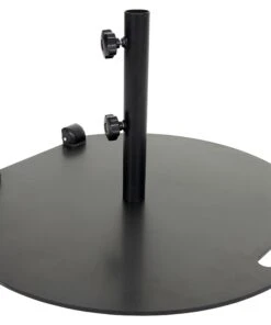 Sonnenschirmständer HWC-A33 rollbar - Schwarz