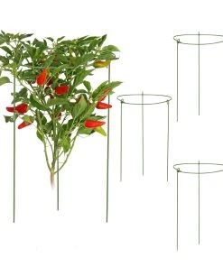 Relaxdays Pflanzenstütze 4er Set