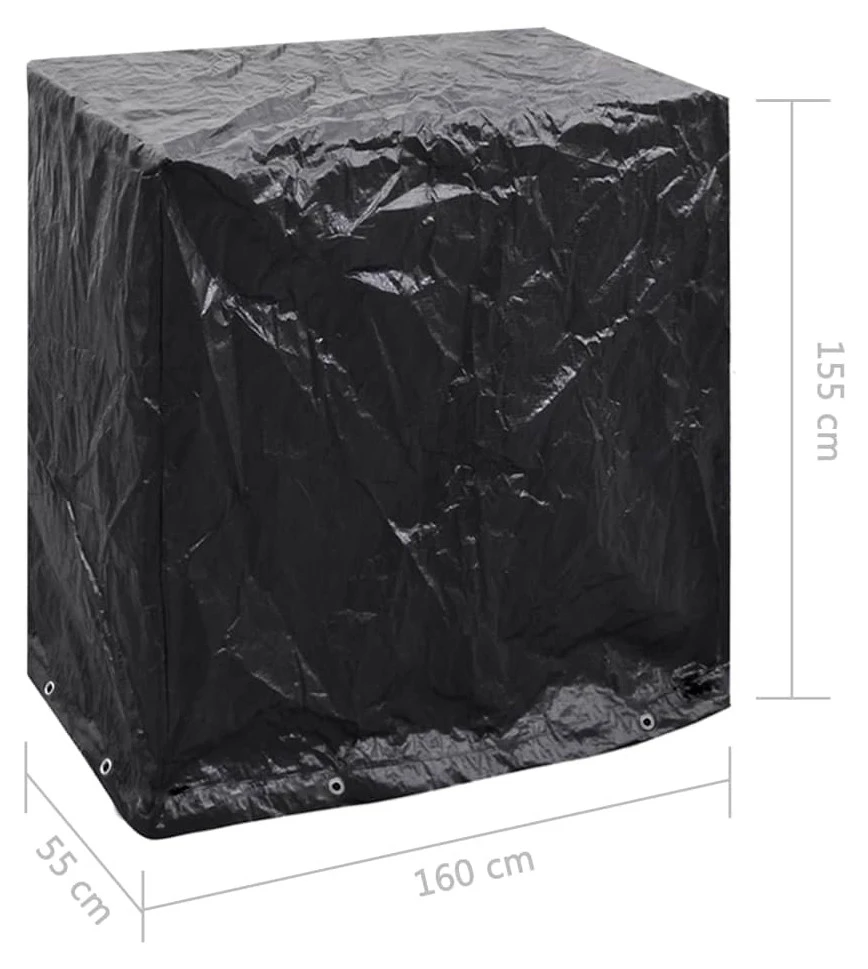 VidaXL Gartenmöbel-Abdeckung - vidaXL Gartenmöbel-Abdeckung Tischtennisplatte 8 Ösen 160x55x182 cm 9 VidaXL Gartenmöbel-Abdeckung - vidaXL Gartenmöbel-Abdeckung Tischtennisplatte 8 Ösen 160x55x182 cm – Bild 7
