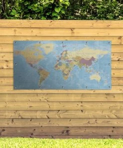 MuchoWow Outdoor-Poster 200x100 Weltkarte - -Gartenaccessoires Verkäufe 2022 e20ad6fdf73f47e2a0081974654761d3