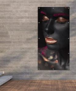 MuchoWow Outdoor-Poster 80x160 Frau - Make-up -Gartenaccessoires Verkäufe 2022 e2931fcb18184b44a26c7b4f2d0af757 1