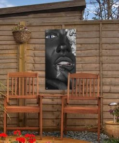 MuchoWow Outdoor-Poster 30x60 Frau - Silber - -Gartenaccessoires Verkäufe 2022 e36995e9ded143e4ae028860077d6251