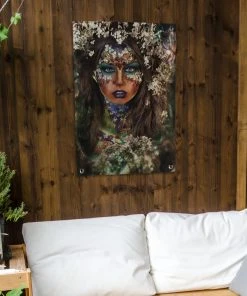 MuchoWow Outdoor-Poster 60x90 Frau - Blumen - -Gartenaccessoires Verkäufe 2022 e44d864fa0f44814a9f0aa965d67fb6b