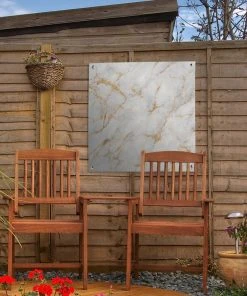 MuchoWow Outdoor-Poster 50x50 Marmor - Weiß - -Gartenaccessoires Verkäufe 2022 e53dc3e38a114ffd86c27621c94e3fa0