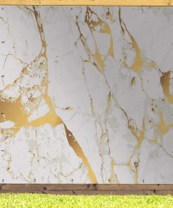 MuchoWow Outdoor-Poster 200x200 Marmor - Gold -Gartenaccessoires Verkäufe 2022 e54aeca767fb4734b2ffa02bae4cace2