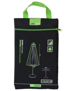 ProGarden Schutzhülle für Sonnenschirm Schwarz - ProGarden Schutzhülle für Sonnenschirm 28x50x175 cm Schwarz