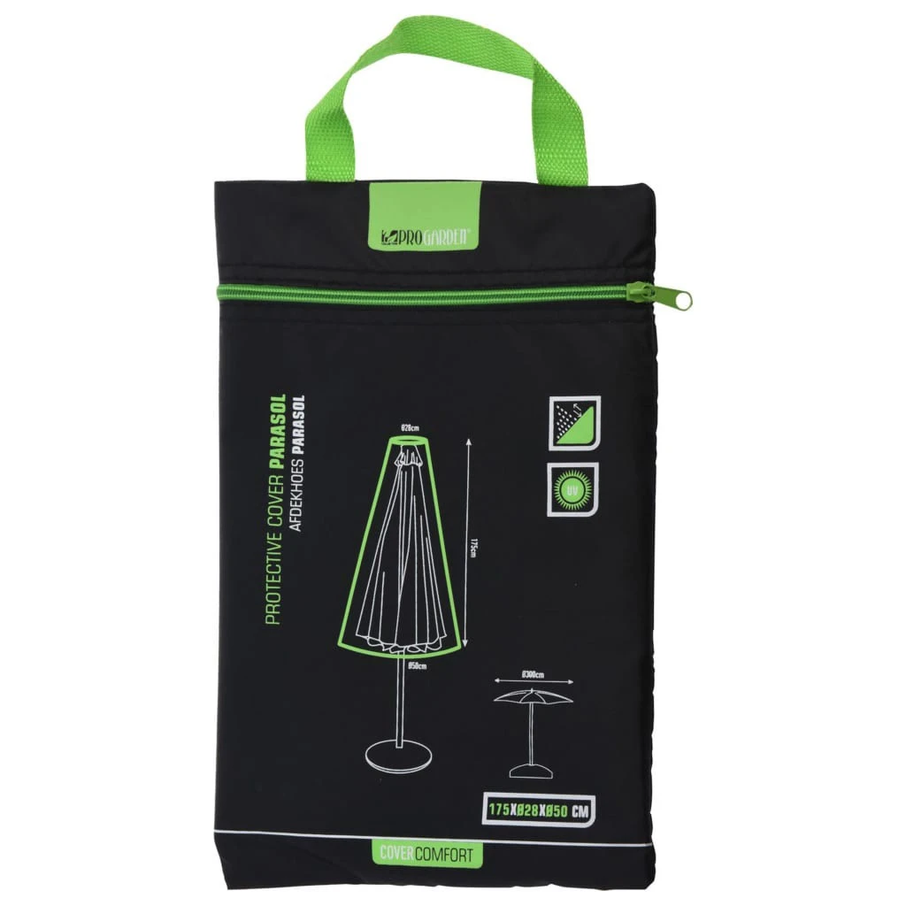ProGarden Schutzhülle für Sonnenschirm Schwarz - ProGarden Schutzhülle für Sonnenschirm 28x50x175 cm Schwarz 3 ProGarden Schutzhülle für Sonnenschirm Schwarz - ProGarden Schutzhülle für Sonnenschirm 28x50x175 cm Schwarz