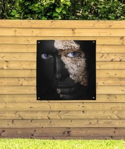 MuchoWow Outdoor-Poster 100x100 Frau - Schwarz -Gartenaccessoires Verkäufe 2022 eab4331b02e64be9953458315fa3e9fb