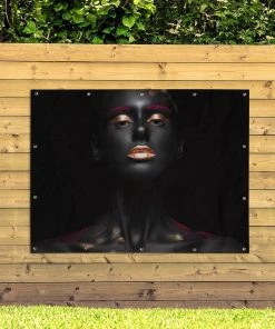 MuchoWow Outdoor-Poster 160x120 Frau - Rosa - -Gartenaccessoires Verkäufe 2022 eb65ca969d454e0d875249e287e2d0f5