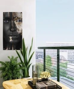 MuchoWow Outdoor-Poster 30x60 Frau - Blattgold -Gartenaccessoires Verkäufe 2022 ec38898ec7a7443ea32c291771effd1c