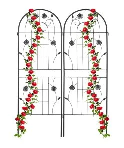 Relaxdays Rankgitter 2er Set 150 cm