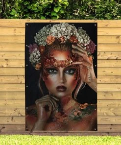MuchoWow Outdoor-Poster 120x180 Blumen - Frau -Gartenaccessoires Verkäufe 2022 ed3466c1dc9a453ca1bb5a7962f9560c